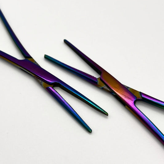 5.5" Prismatic Rainbow Hemostat Sold Individually
