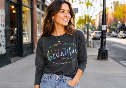 It's a Beautiful Thing T-shirt Tie Dye 3/4 length sleeve