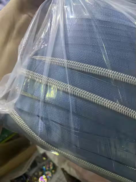 Nickel Zipper Tape 3 yard cut