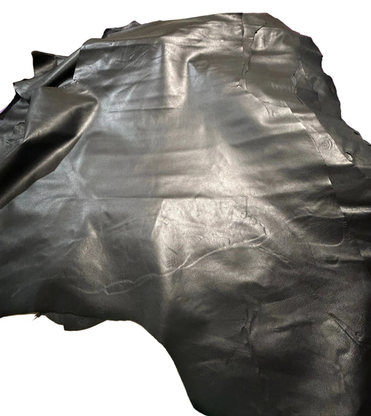 Black Lamb Leather