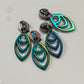 #5 Zipper Pulls Oval Dangle Sets of 4