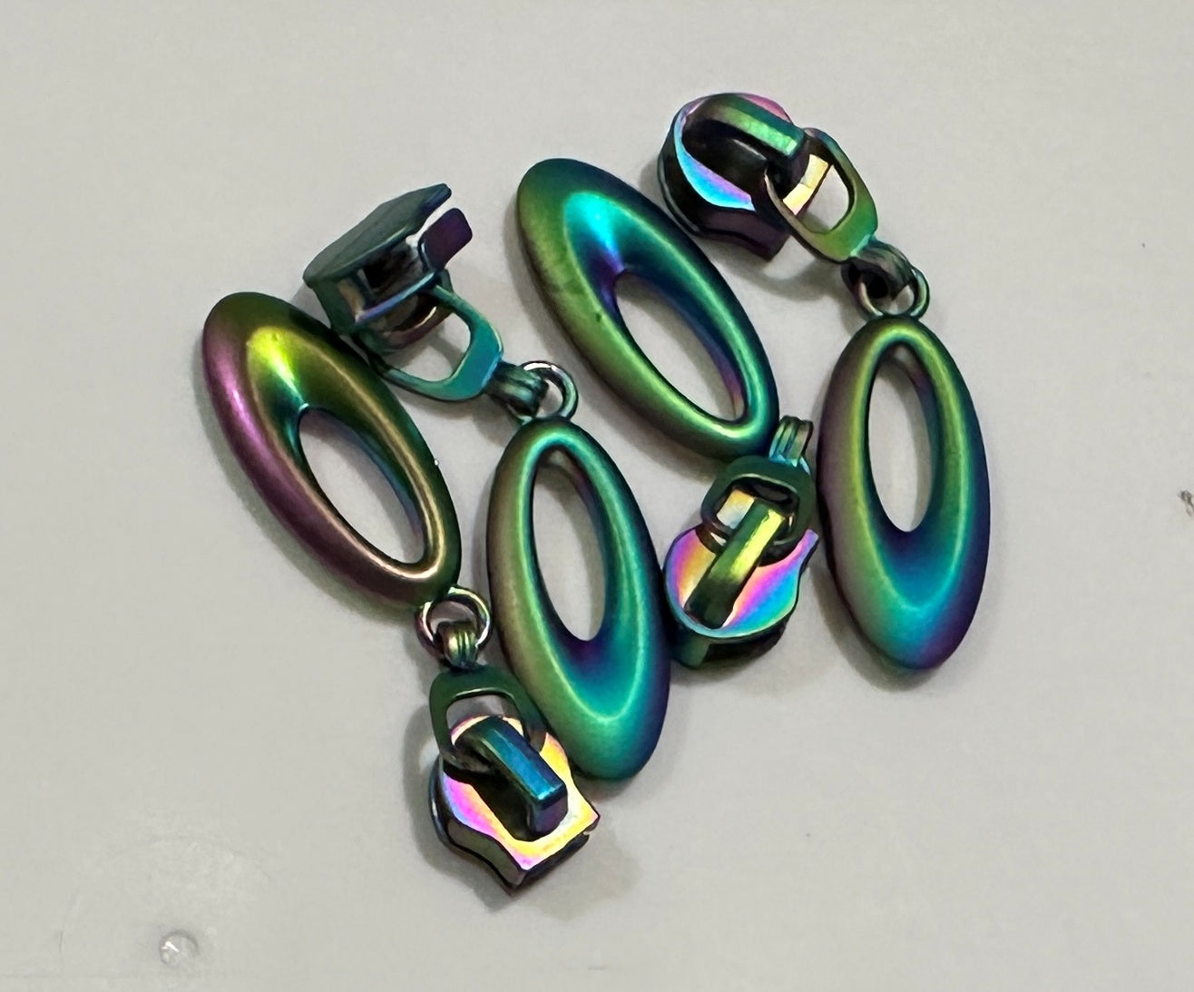 #5 Zipper Pulls Tear Drop Sets of 4