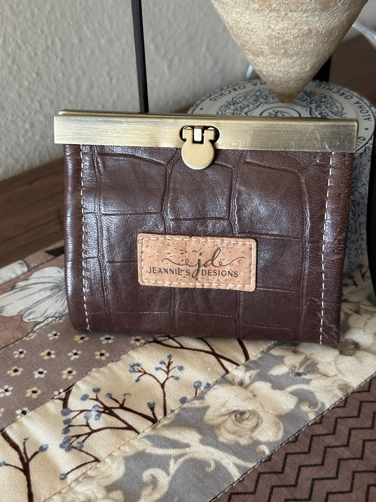 Wallet with Purse Bar Clasp/ Accordion