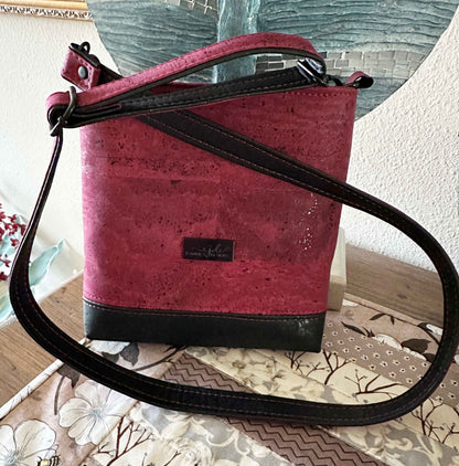 Mini Box Tote Cork Handbag