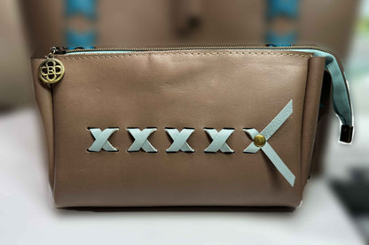 XOXO Pouch & Tote Leather Combo