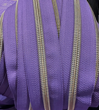 Light Gold #5 Zipper Tape by the 3 yard cut