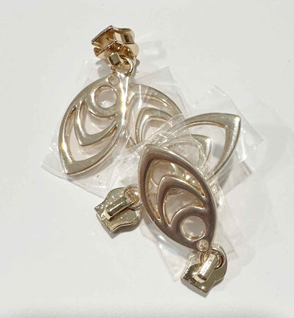 #5 Zipper Pulls Oval Dangle Sets of 4