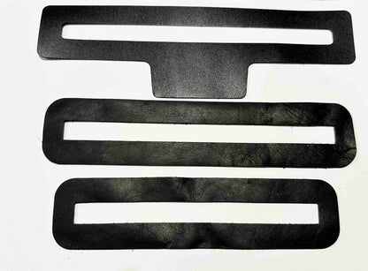 Leather Zipper Overlays 6" Opening