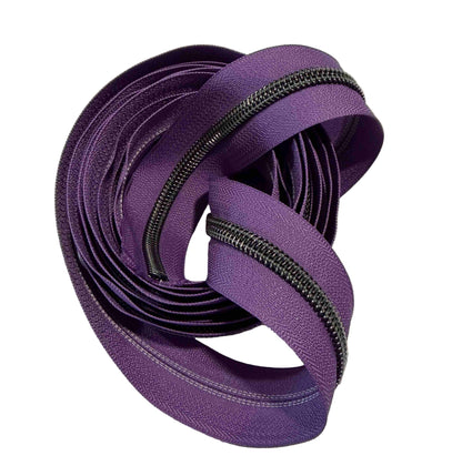 Gunmetal Zipper Tape 3 yard cut