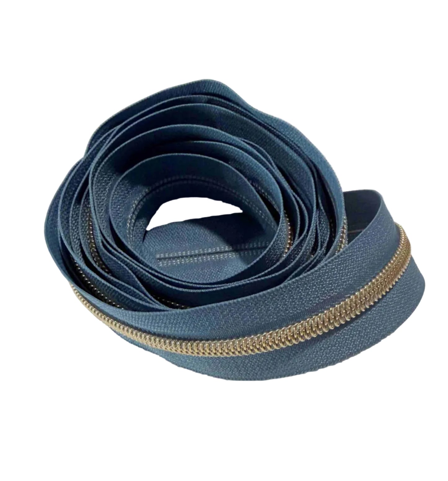 Light Gold #5 Zipper Tape by the 3 yard cut