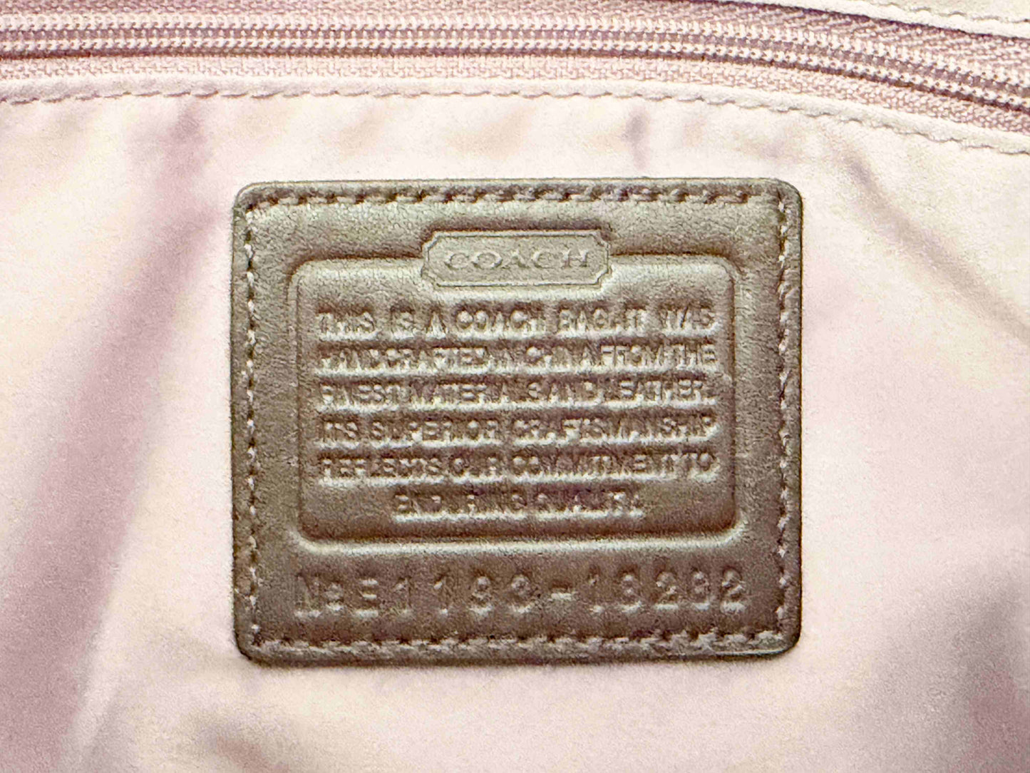 Designer Coach Handbag Eggplant Leather