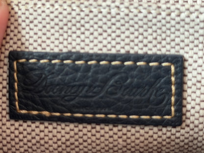 Designer Dooney Bourke Dark Navy Taupe Leather