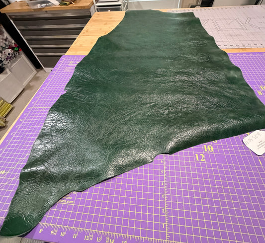 Leather Hide Quarter Hide Green
