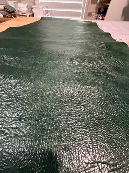 Leather Hide Quarter Hide Green