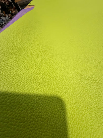 Leather Hide Large Quarter Hide Lime Green