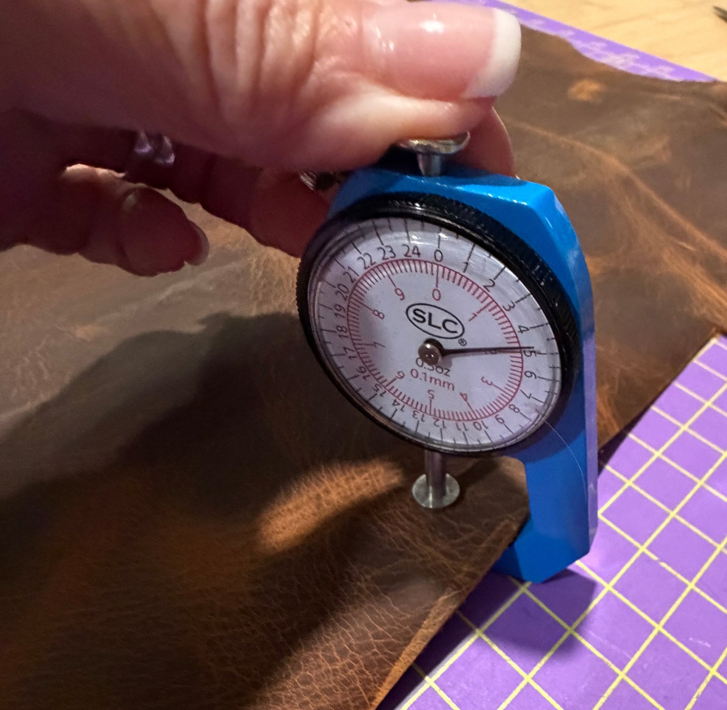 Leather Remnant Distressed Brown Hide