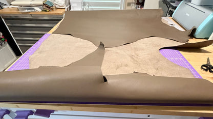 Leather Full Half Hide Taupe