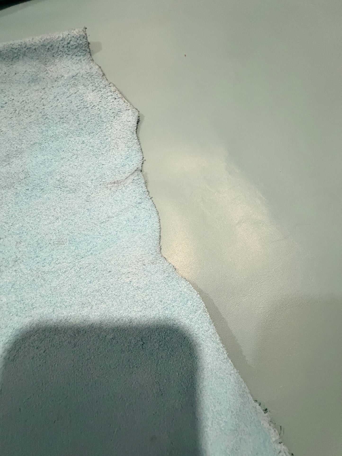 Leather Hide Large full Half Hide Aqua - No Skiving needed