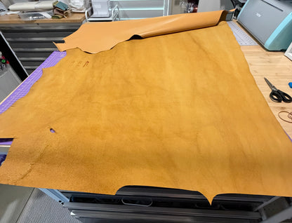 Leather Pumpkin Half Hide