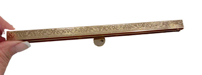EMBOSSED Purse Bar Clasp Sold Individually 7.5" Choose color