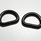 3/4" D Ring Matte Black or Matte Rainbow Set of 4