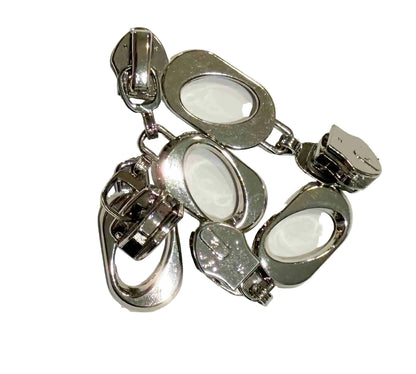 #5 Zipper Pulls Open Oval Sets of 4