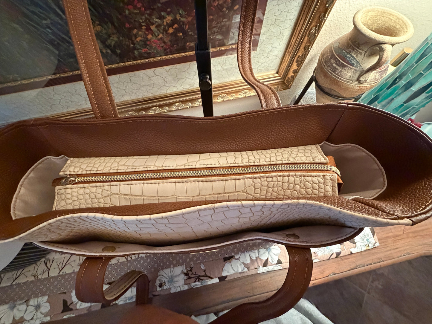 Stockholm Tote Bag in Leather