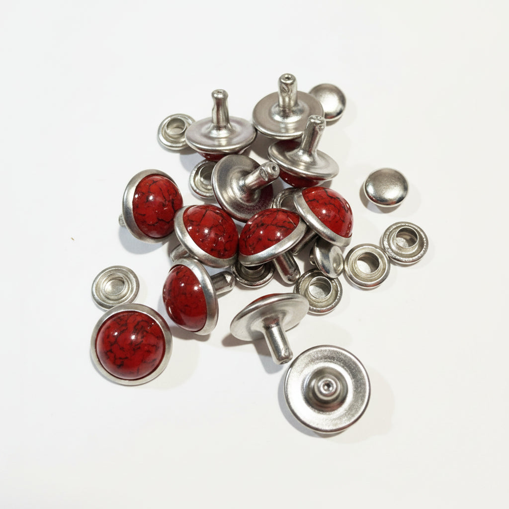 Synthetic Stone Dome Rivets 10 Pack