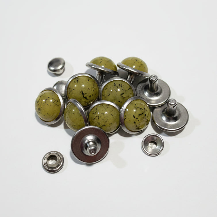 Synthetic Stone Dome Rivets 10 Pack
