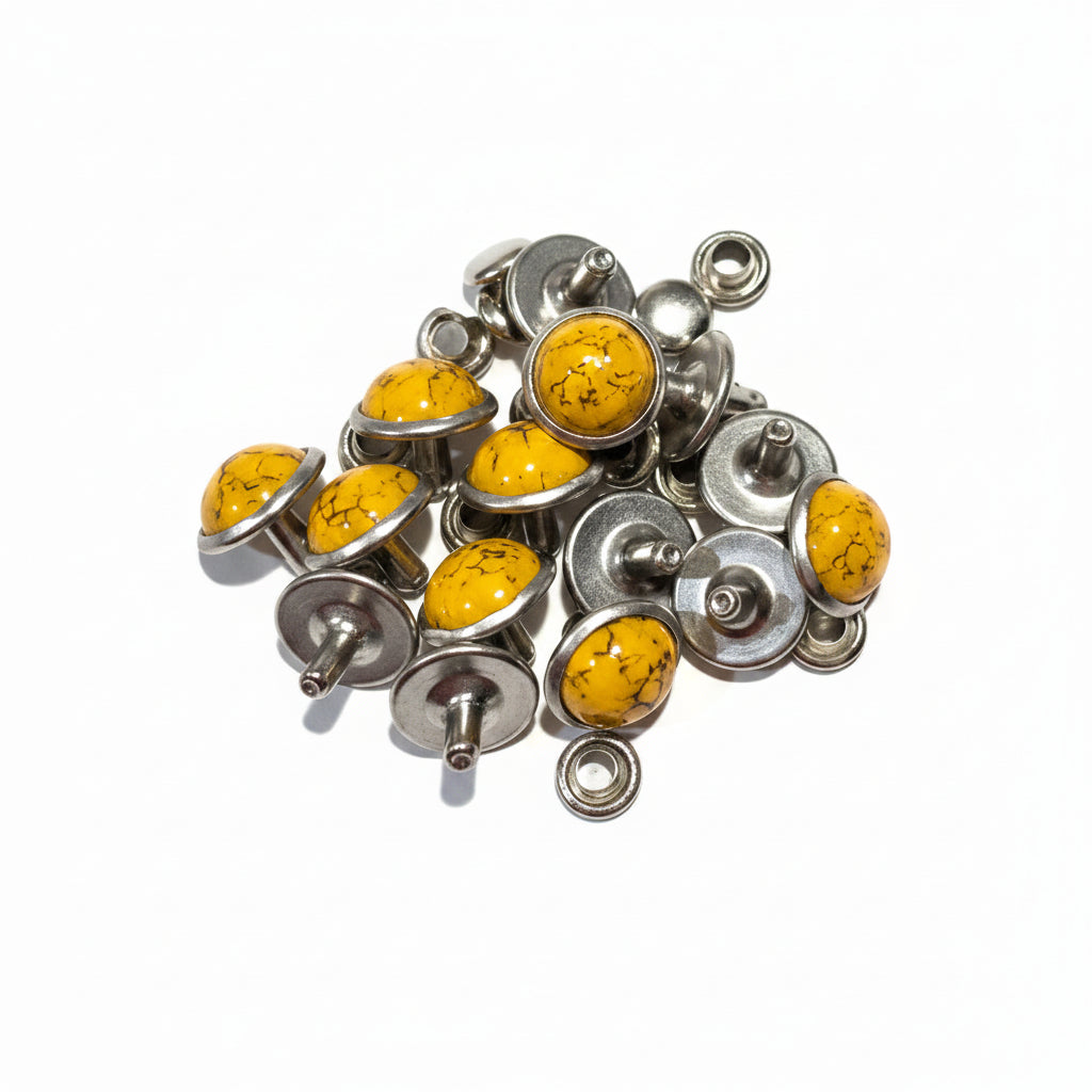 Synthetic Stone Dome Rivets 10 Pack