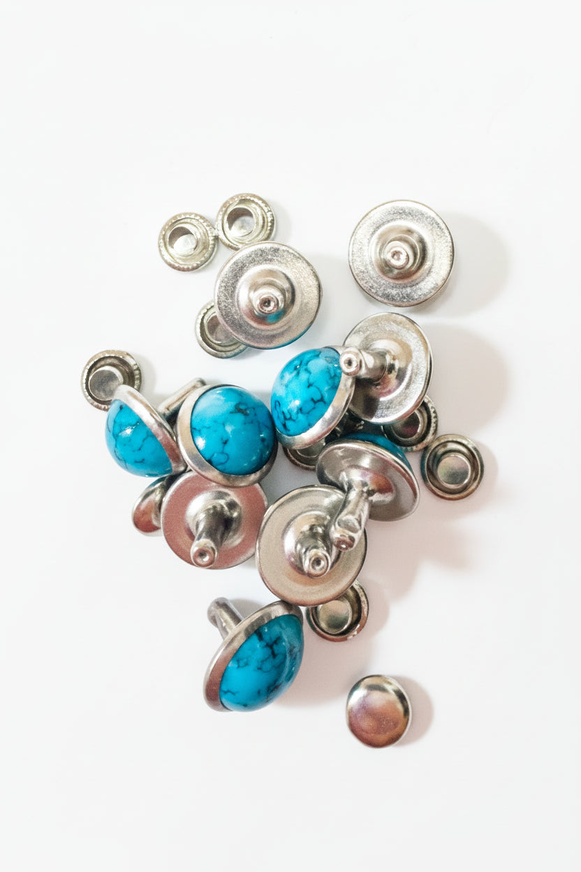 Synthetic Stone Dome Rivets 10 Pack