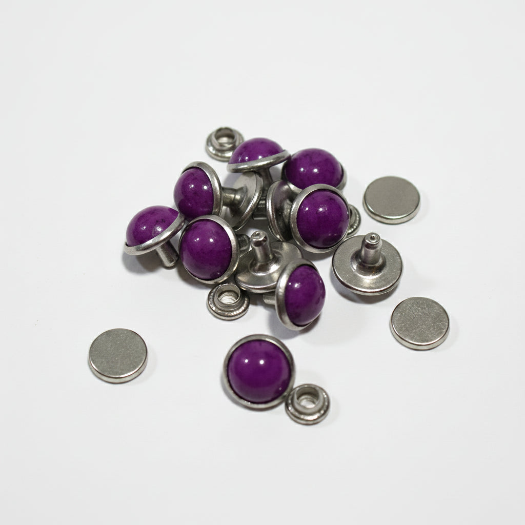 Synthetic Stone Dome Rivets 10 Pack