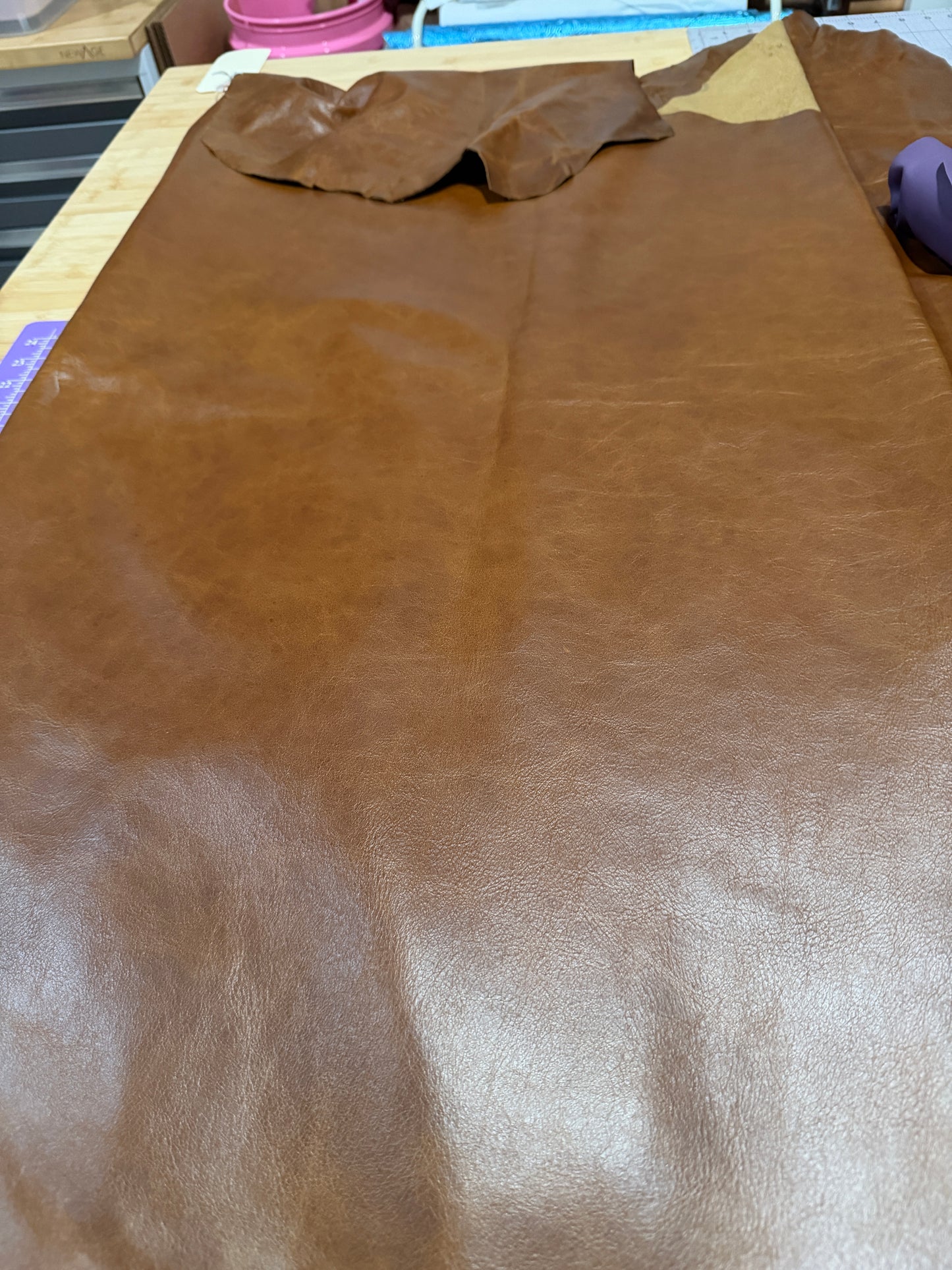 Leather Designer Hide Tan/Brown