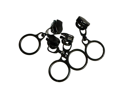#5 or # 3 Zipper Pull Ring Set of 4