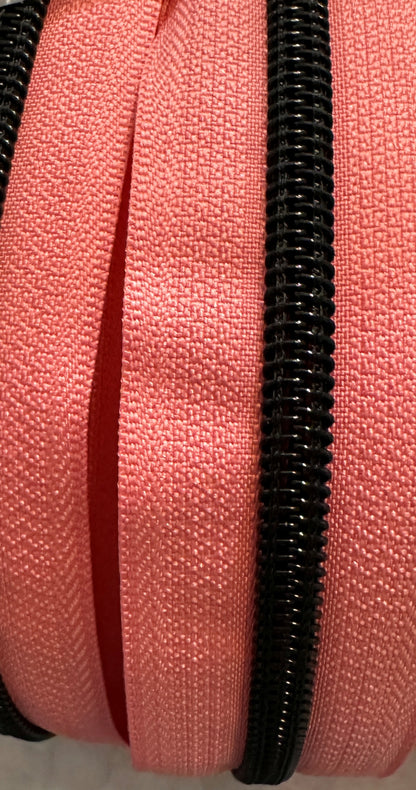 Matte Black #5 Zipper Tape by the 3 yard cut