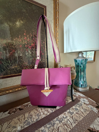 The Willa Foldover Crossbody Magneta