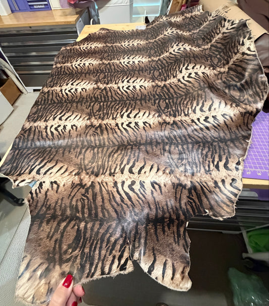 Tiger Print Single Shoulder Multi Brown