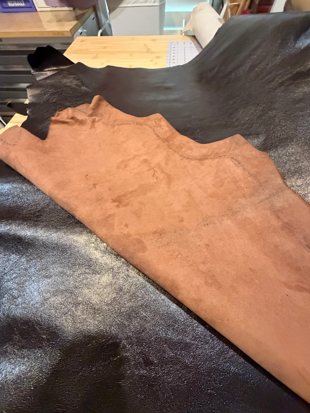 Distressed Goat Skin Leather