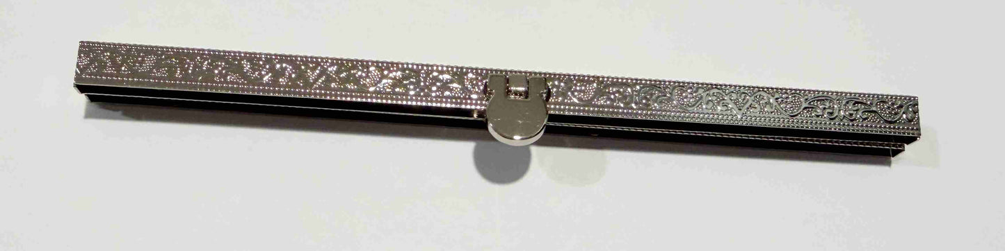 EMBOSSED Purse Bar Clasp Sold Individually 7.5" Choose color
