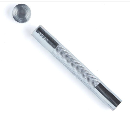 Wide Double Cap Rivet Setter with Anvil