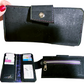 Women’s Tall Wallet Organizer Black or Pink Cork