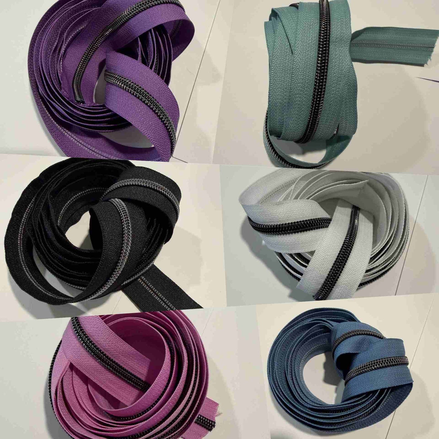 Gunmetal Zipper Tape 3 yard cut