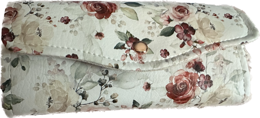 Ready to Ship Necessary Clutch Wallet NCW Organizer Credit Cards Zippered Gorgeous Floral Roses