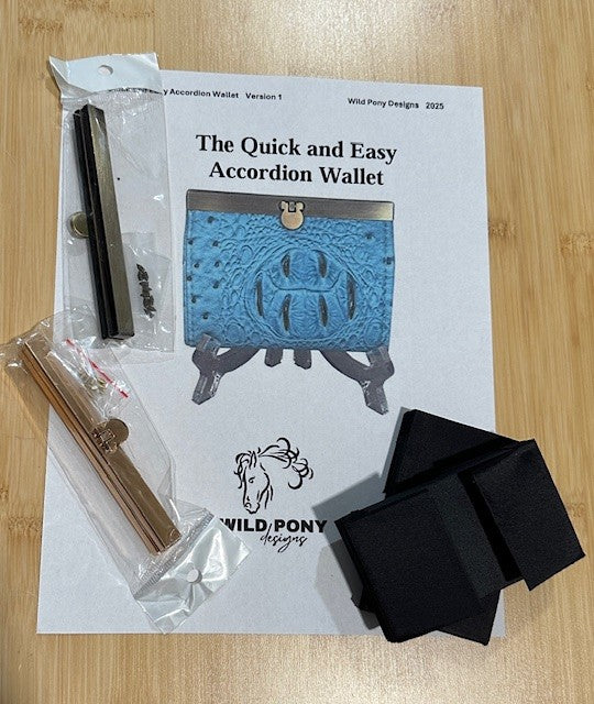 Quick and Easy Accordion Wallet Hardware Kit