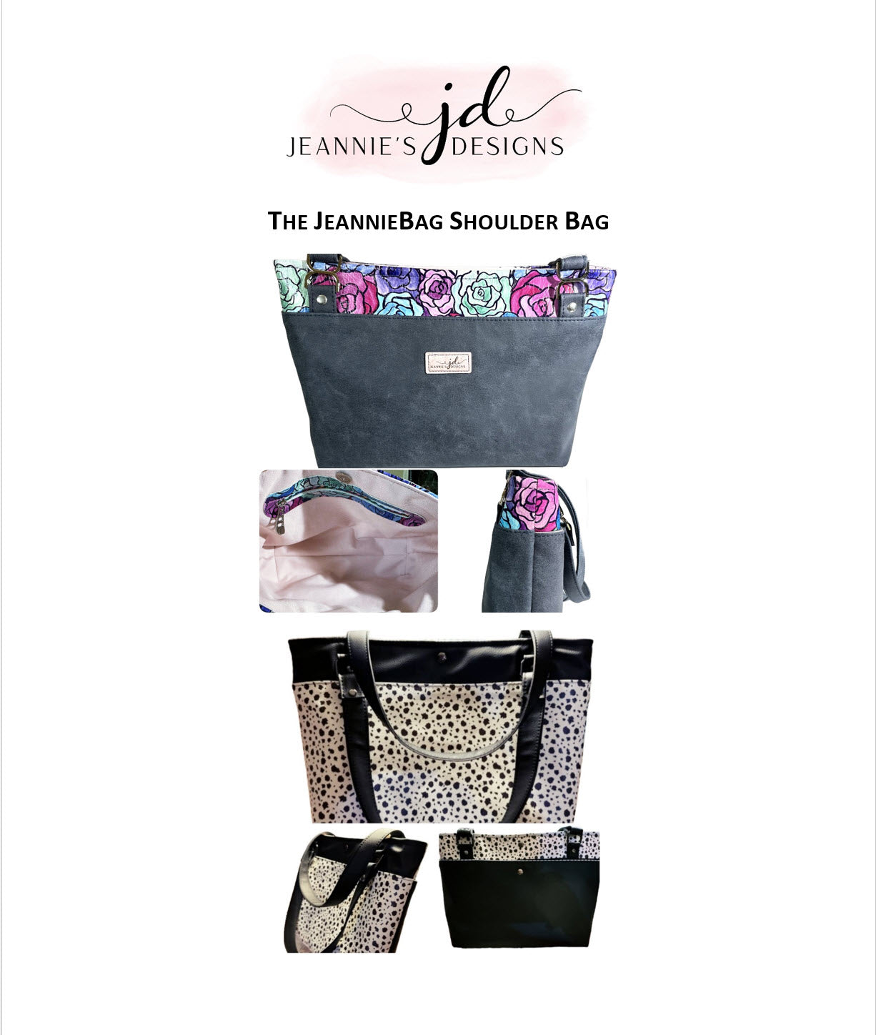 The JeannieBag Shoulder Bag Pattern - Digital Download