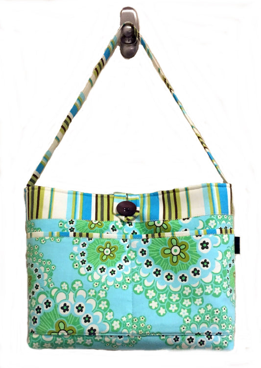 Amy Butler Daisy Chain fabric Tote Handbag Purse Medium