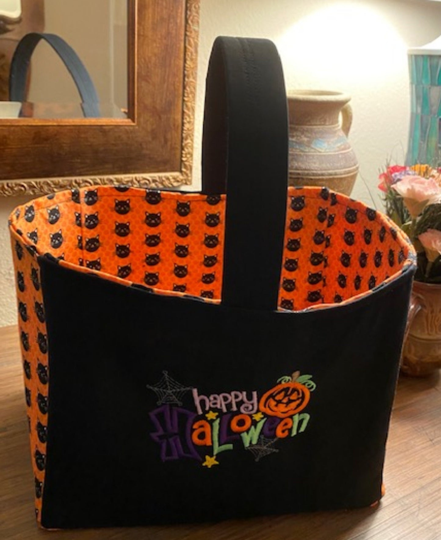 Halloween Candy Basket Trick or Treat Bag READY to Ship