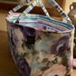 Scrapbooking Caddy Storage Organizer Bin Craft Sewing Tote Dreaming of Tuscany Regal Roses fabric