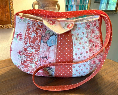 Tote Purse Handbag Patchwork Sanctuary fabric 3 Sisters Matching Wallet too