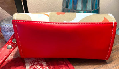 Ready to Ship Necessary Clutch Wallet NCW Organizer Credit Cards Zippered Amy Butler Lotus fabric